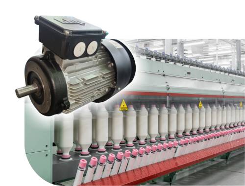 IE4 Motors for Textile Spindle Drive
